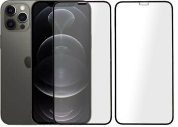Защитное стекло Apple iPhone 12 / 12 Pro Черное