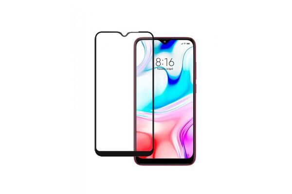 Защитное стекло "Полное покрытие" Xiaomi Redmi 8 / 8A Черное